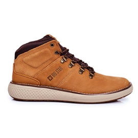 Botas Trekker de Piel para Hombre Big Star Camel GG174491 marrón multicolor