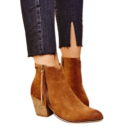 Botas De Mujer Con Tacón Alto Big Star Camel GG274364