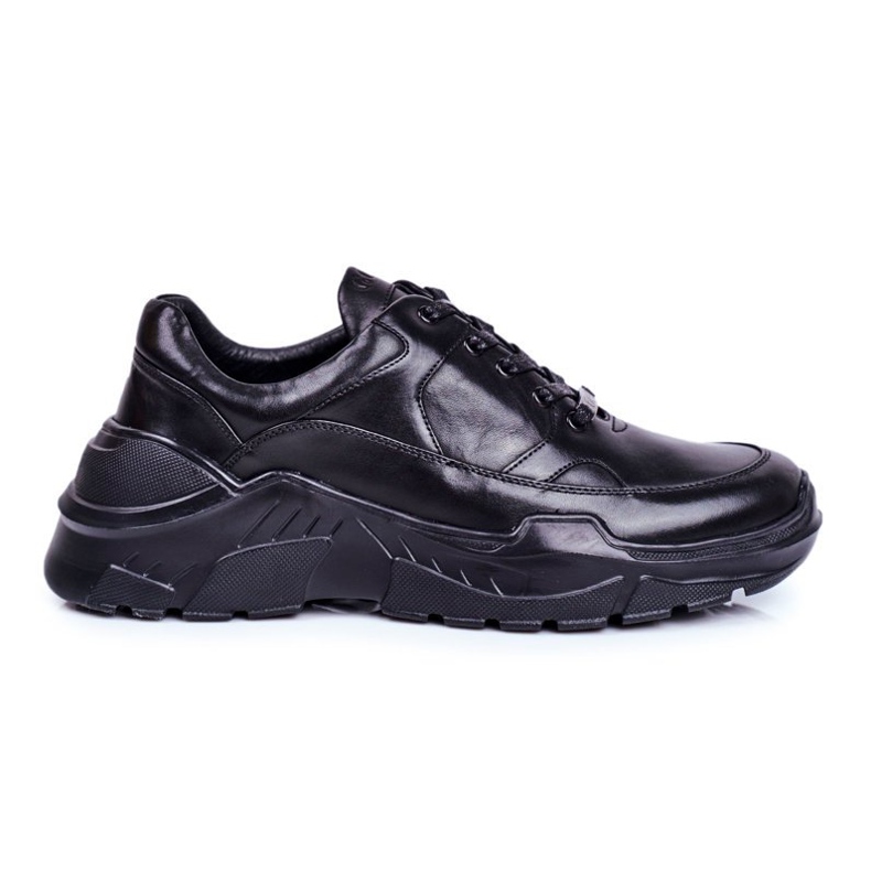 GOE Zapatos Deportivos Hombre Piel Negra GG1N3014 negro