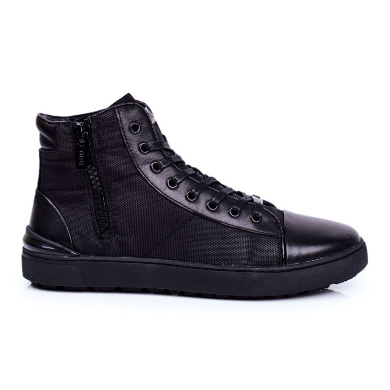 Zapatillas Hombre Piel GOE Negras GG1N3019 negro Zapatillas Hombre Piel GOE Negras GG1N3019 negro