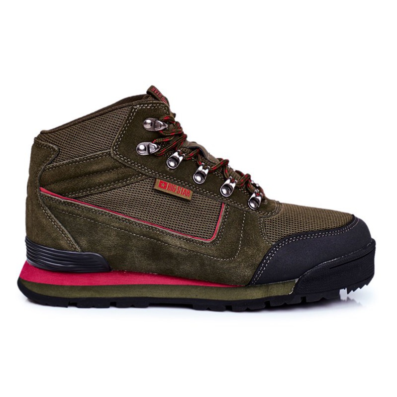 Zapatos de Trekking para Hombre Big Star Outdoor Khaki GG174200 verde