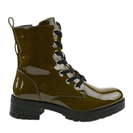 Botas Slider lacadas en verde