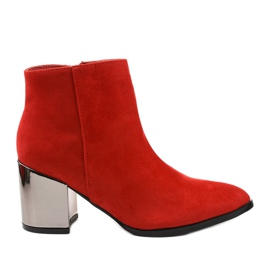 Botines rojos de ante ecológico Astihusa
