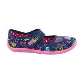 Calzado infantil befado 945Y431 azul marino rosado multicolor amarillo