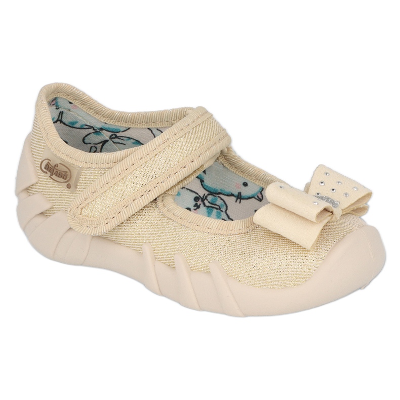 Zapatillas para niños de Befado con un arco 109p206 dorado