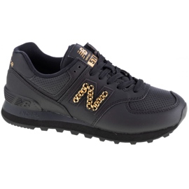 Zapatillas New Balance W WL574HNQ negro dorado