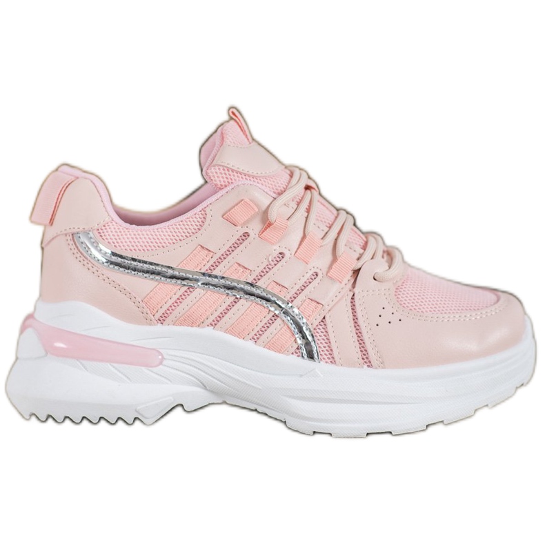SHELOVET Calzado deportivo de moda en la plataforma rosado