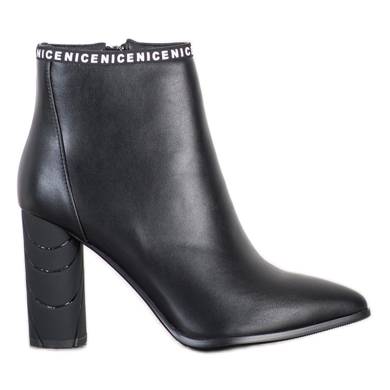 Filippo Botas con Tacón Decorativo negro Filippo Botas con Tacón Decorativo negro