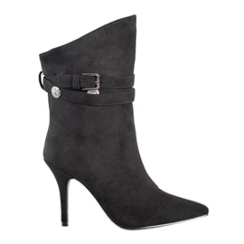 Seastar Botas de tacón alto negro