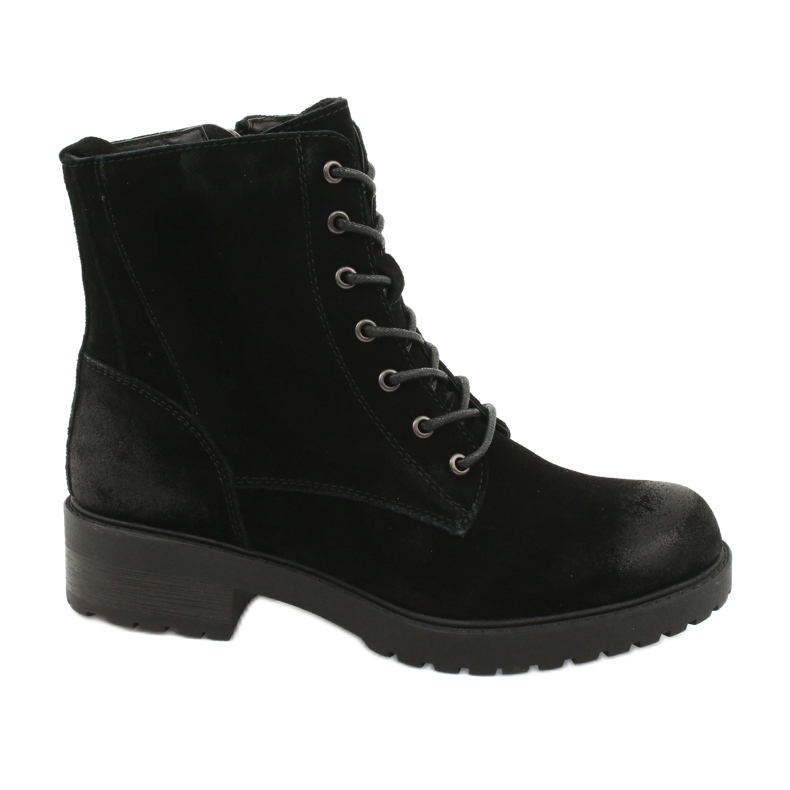 American Club Botas de ante negras americanas negro