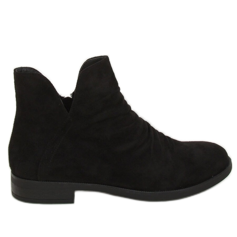 Botas con corte ante negro ST-21 Negro