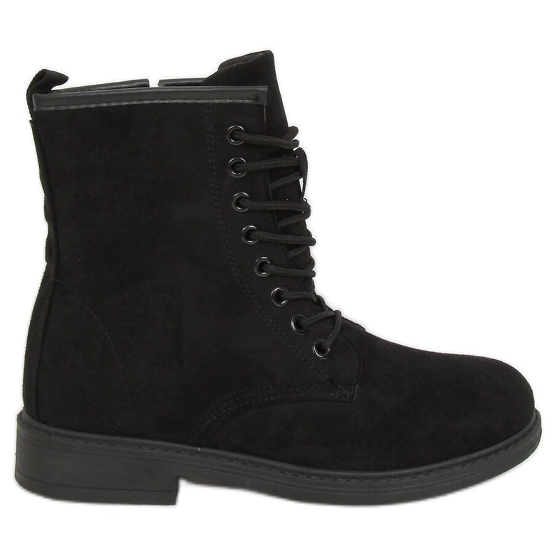 Botas negras con cordones E2002 Black negro Botas negras con cordones E2002 Black negro