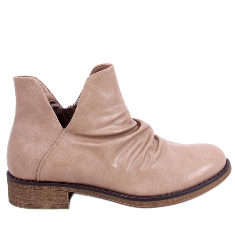 Botas con cara recortada beige ST-22P Beige Botas con cara recortada beige ST-22P Beige