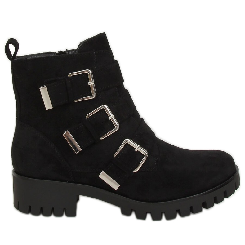 Black XJ-08 Botas negras en el protector negro Black XJ-08 Botas negras en el protector negro