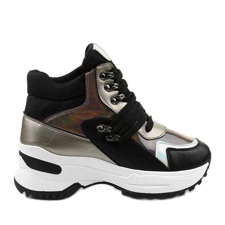 Zapatillas slip-on negras Gianna negro multicolor