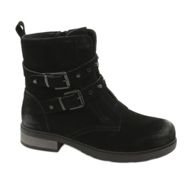 American Club Botines americanos de ante negro