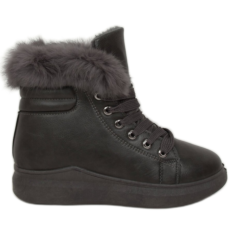 Botas grises con pelo A07 Gris