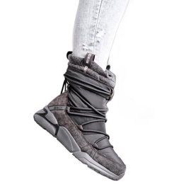 Botas de nieve para mujer Big Star Grey GG274629 gris