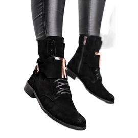 Botas de Mujer Nicole Suede Black 2591 negro