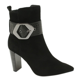 Botas negras con hebilla Caprice 25317-25 025 negro Botas negras con hebilla Caprice 25317-25 025 negro