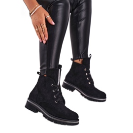 SEA Botas de Mujer Eco Suede Black Hundret Percent negro