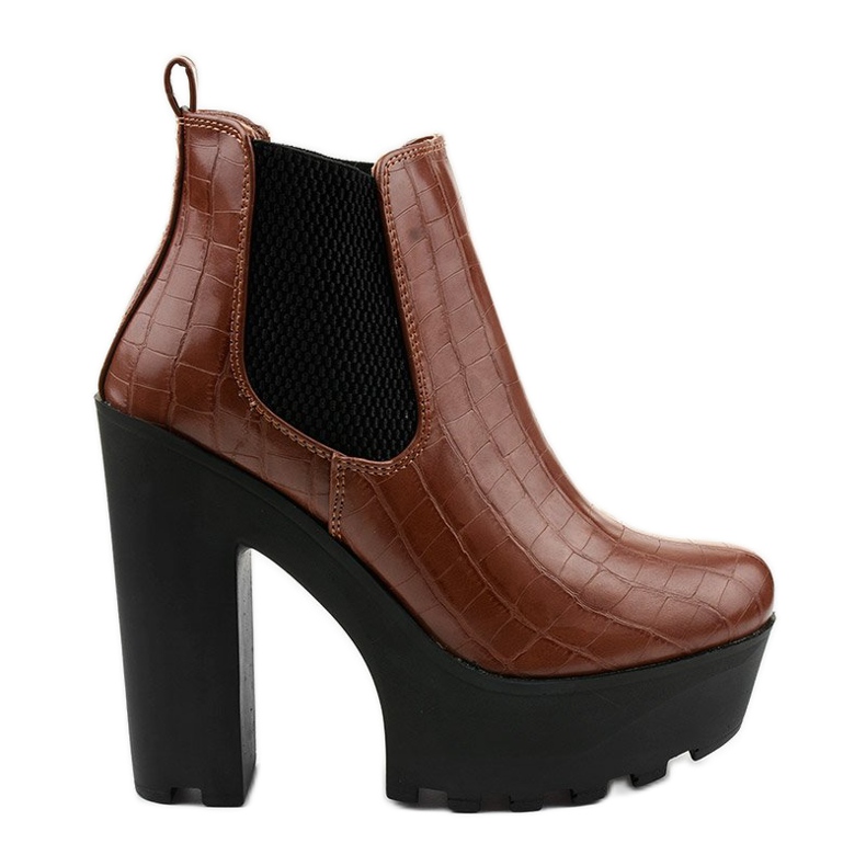 Botas de camello en el poste de Zellola marrón Botas de camello en el poste de Zellola marrón