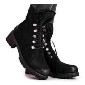 S.Barski Botas de mujer Warm Black Bipper Workers negro