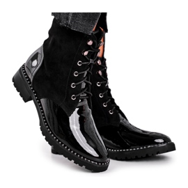 S.Barski Botas de mujer Warm Black Thunders negro