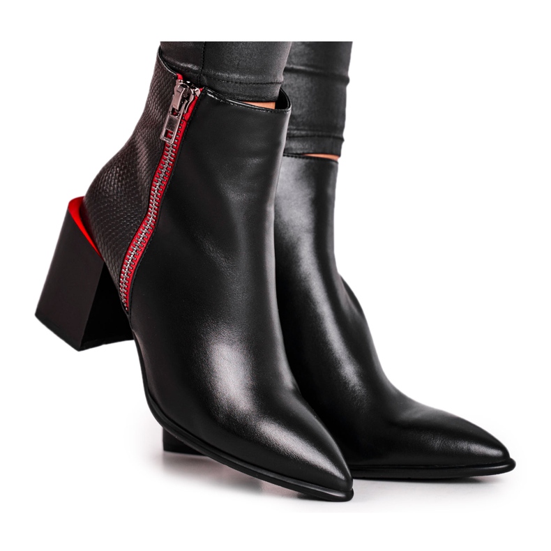 S.Barski Botas negras de mujer Black Lippi negro
