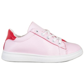 SHELOVET Calzado deportivo clásico rosado