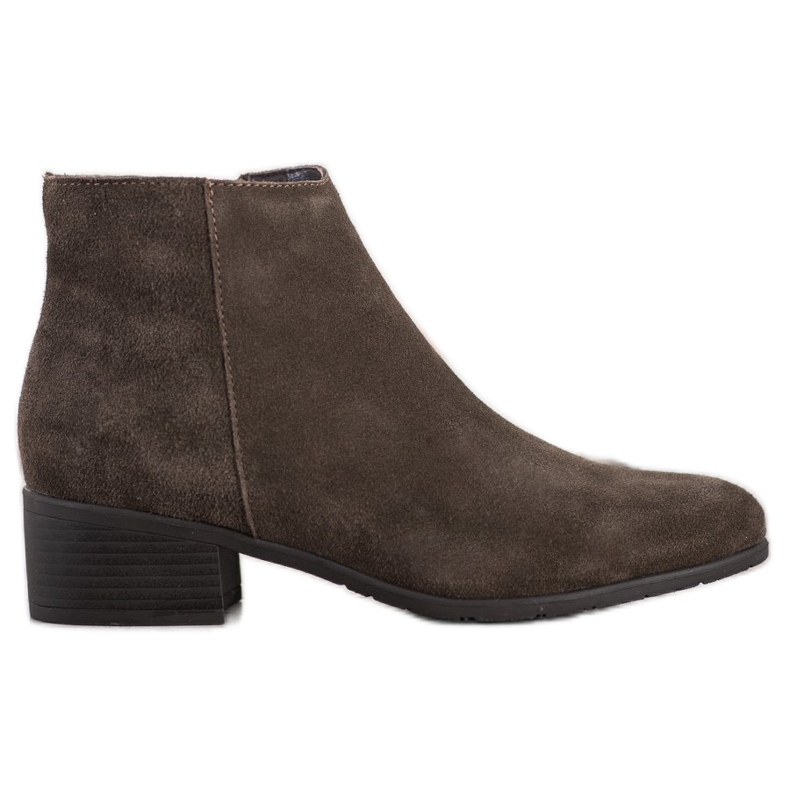 Filippo Botas de cuero clásicas caqui