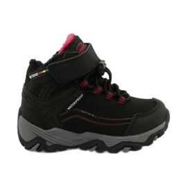 Botas softshell con membrana American Club negro rojo