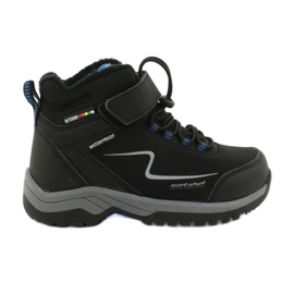 Botas deportivas soft-shell con membrana American Club HL38 / 20 negro azul