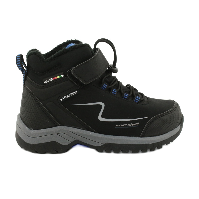 Botas deportivas soft-shell con membrana American Club HL38 / 20 negro azul Botas deportivas soft-shell con membrana American Club HL38 / 20 negro azul