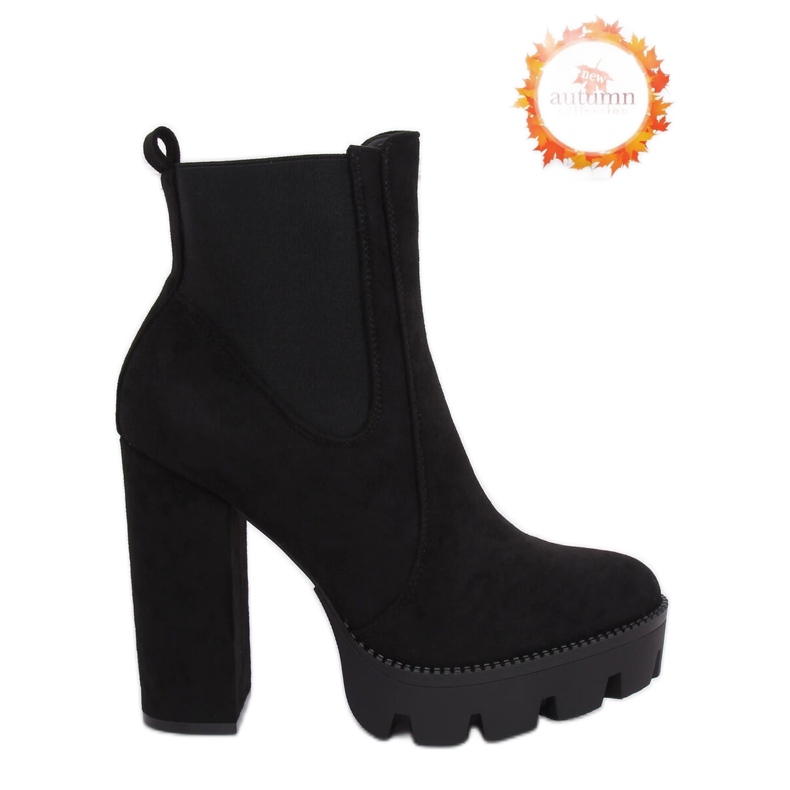 Negro Botas en la plataforma Jodhpur boots DA30P Black Negro Botas en la plataforma Jodhpur boots DA30P Black