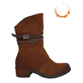 Camel ST-05P Botas militares de mujer camel marrón Camel ST-05P Botas militares de mujer camel marrón
