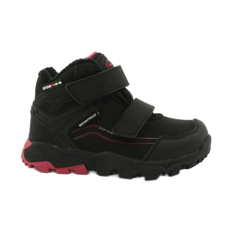 American Club Botas softshell con membrana negro rojo