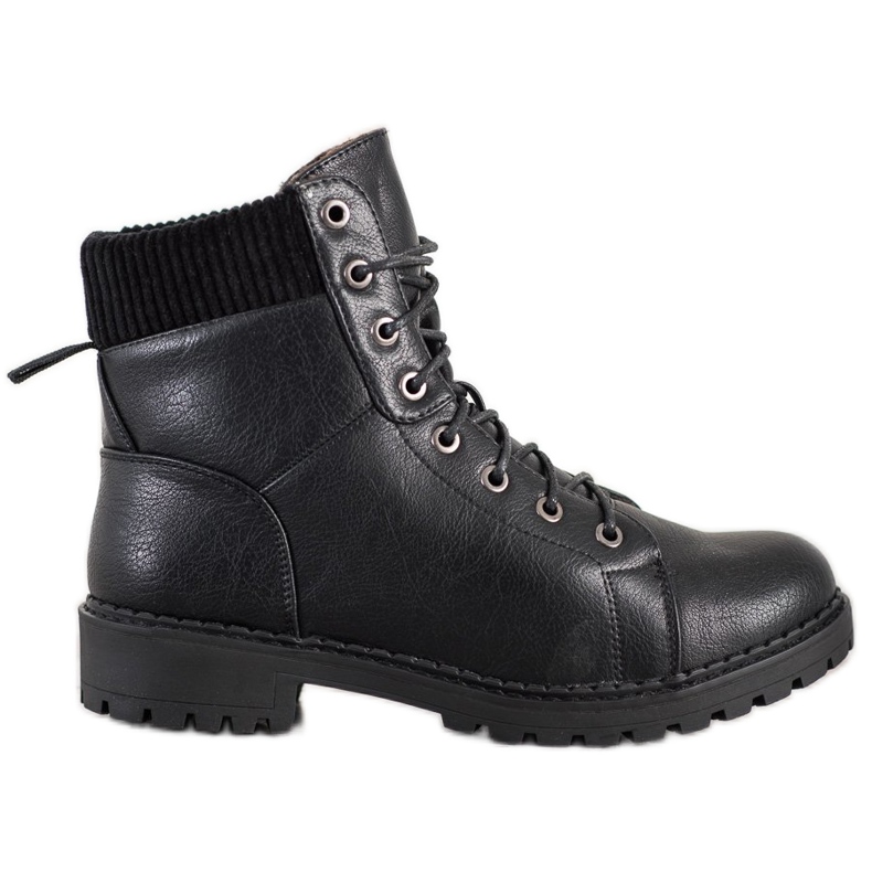 Kylie Trappers con cordones negro