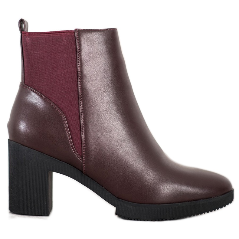 Botas de cuero ecológico rojo multicolor Botas de cuero ecológico rojo multicolor