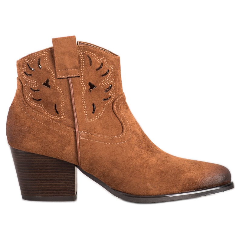 Bota cowboy calada VINCEZA marrón