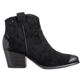 Bota cowboy calada VINCEZA negro