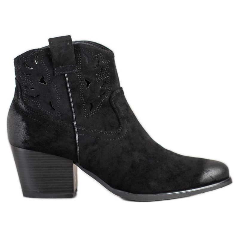 Bota cowboy calada VINCEZA negro