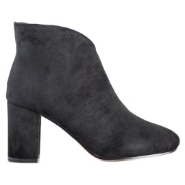 SHELOVET Botas de ante negras negro