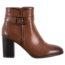 Sergio Leone Botas clásicas de tacón alto marrón