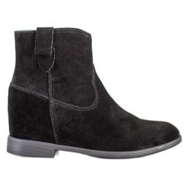 Filippo Botines de piel negro