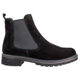 Filippo Botas de cuero Jodhpur negro