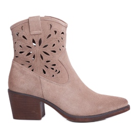 S.Barski Botas Mujer Piel Beige Barski 12622-20