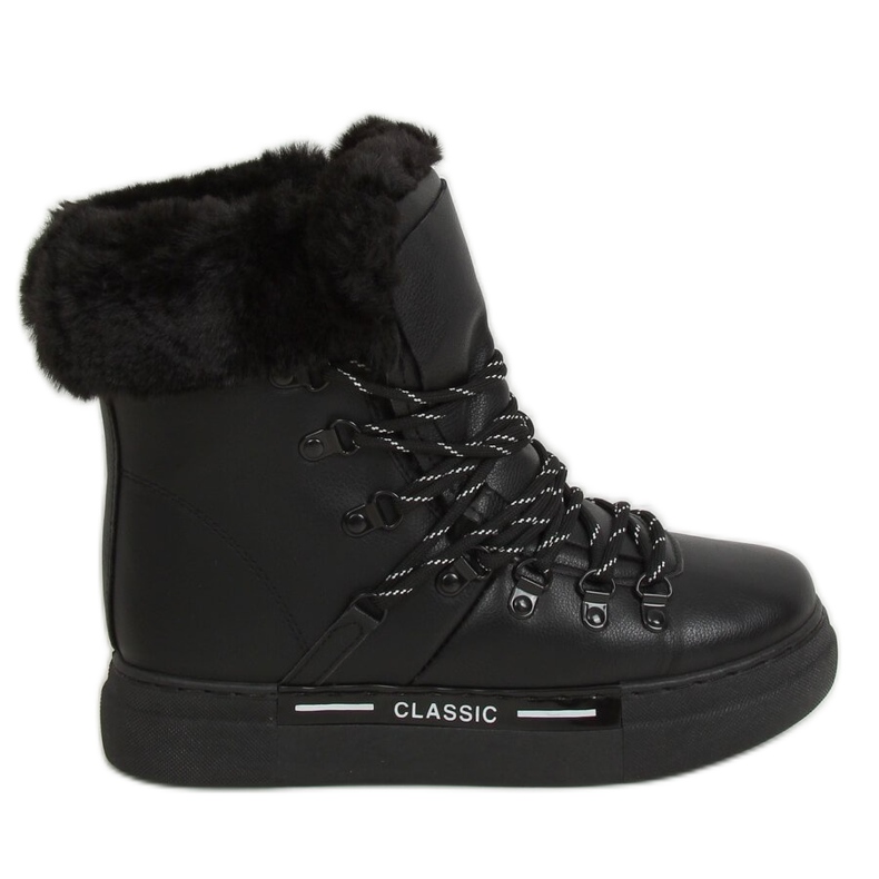 Botas de nieve negras con aislamiento grueso BK903 Black negro