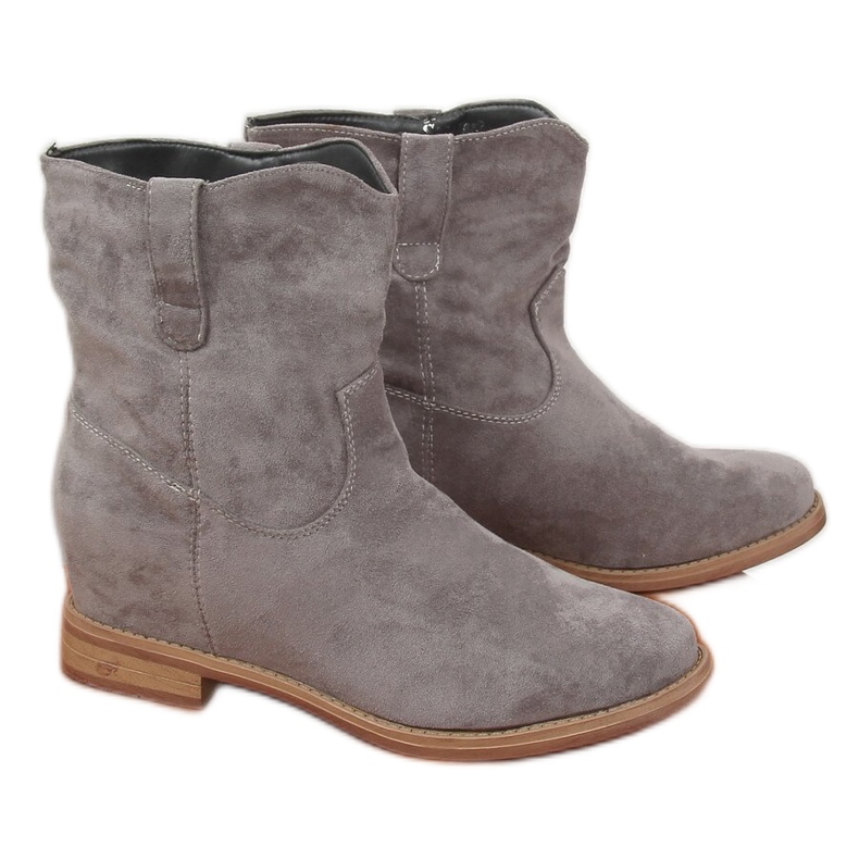 Gris Botas con tacones ocultos NC952 Gris