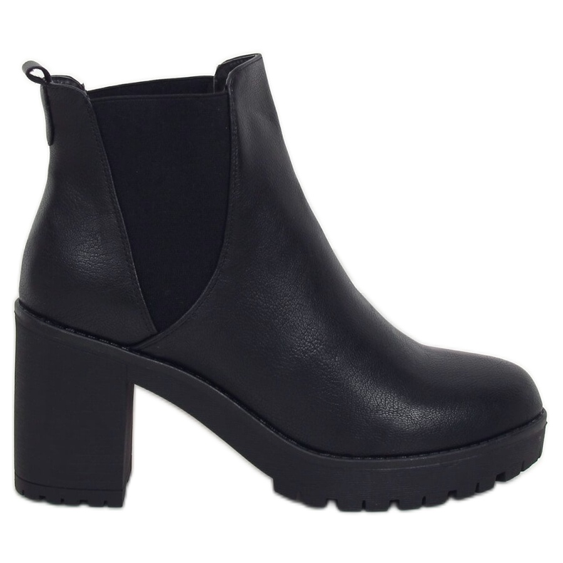 Botines Chelsea negros, negro J19-129 Negro